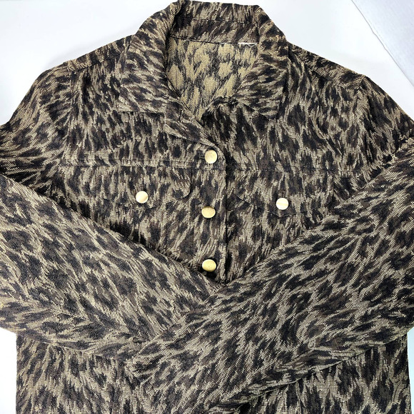Laura Ashley‎ Animal Print Button Up Jacket - Picture 4 of 4